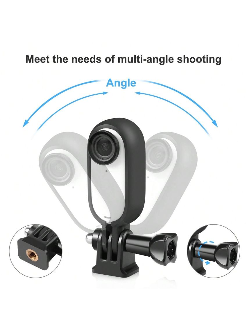 For Insta360 GO 3 PULUZ Body Plastic Protective Frame Cage with Screw & Adapter (Black)