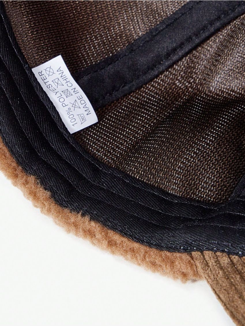 SHEIN ICON Solid Warm Baseball Cap