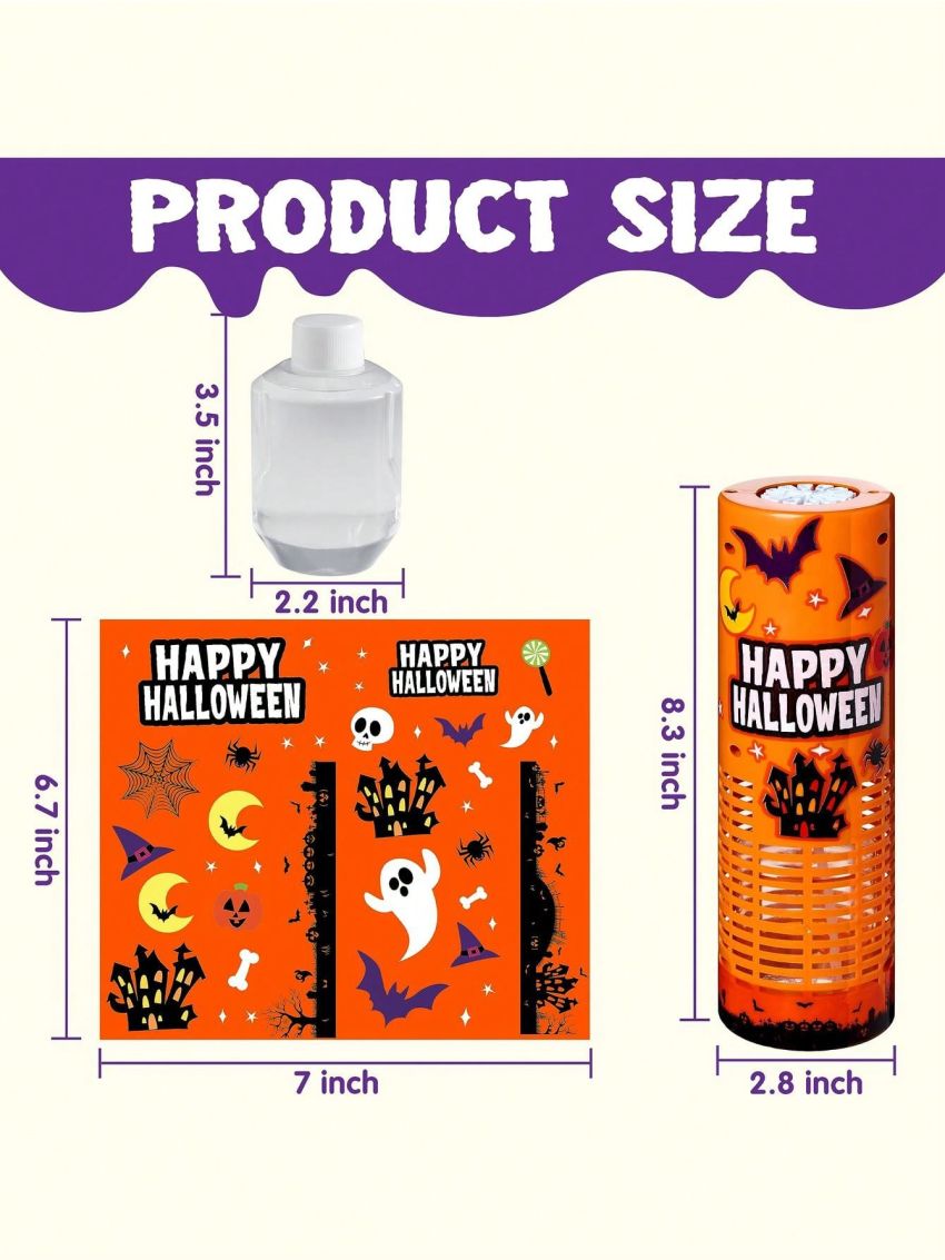 JOYIN 2 PCS Halloween Light Up Bubble Machine Toys, Glowing Automatic Bubble Blower Maker with Light for Kids Outdoor Toys, LED Bubble Blower Wand, Halloween Party Favors, Wedding, Birthday Gift Toy