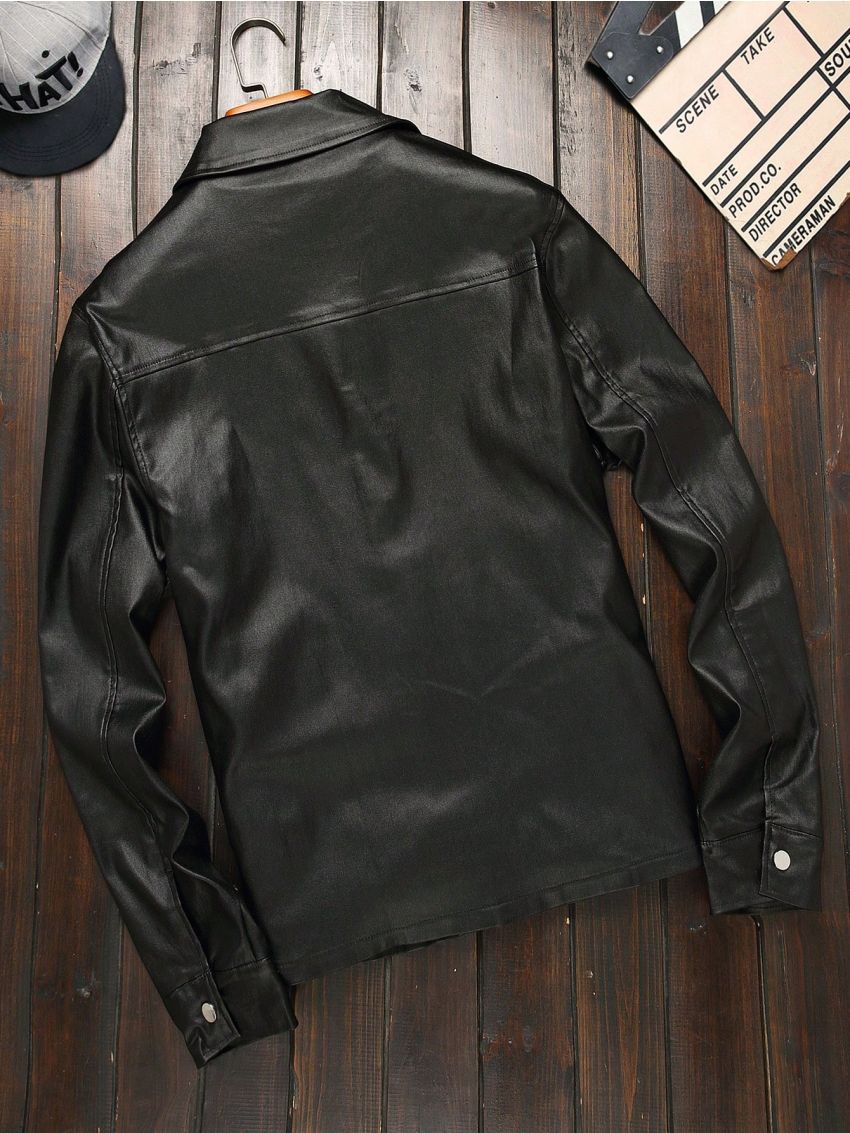 Manfinity Homme Men'S Flap Pocket Denim Jacket