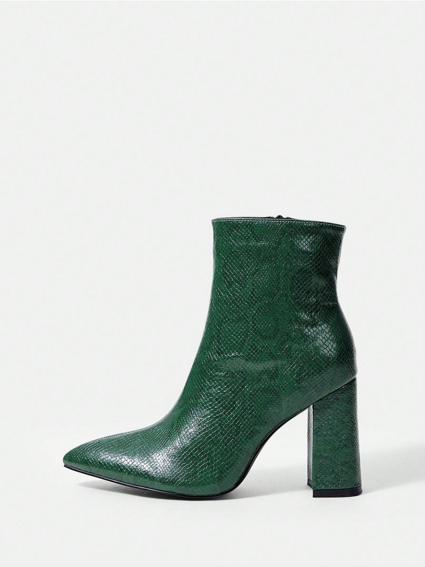 SHEIN BIZwear New Arrivals Fashionable Pointed Toe High Heeled Boots For Autumn/winter