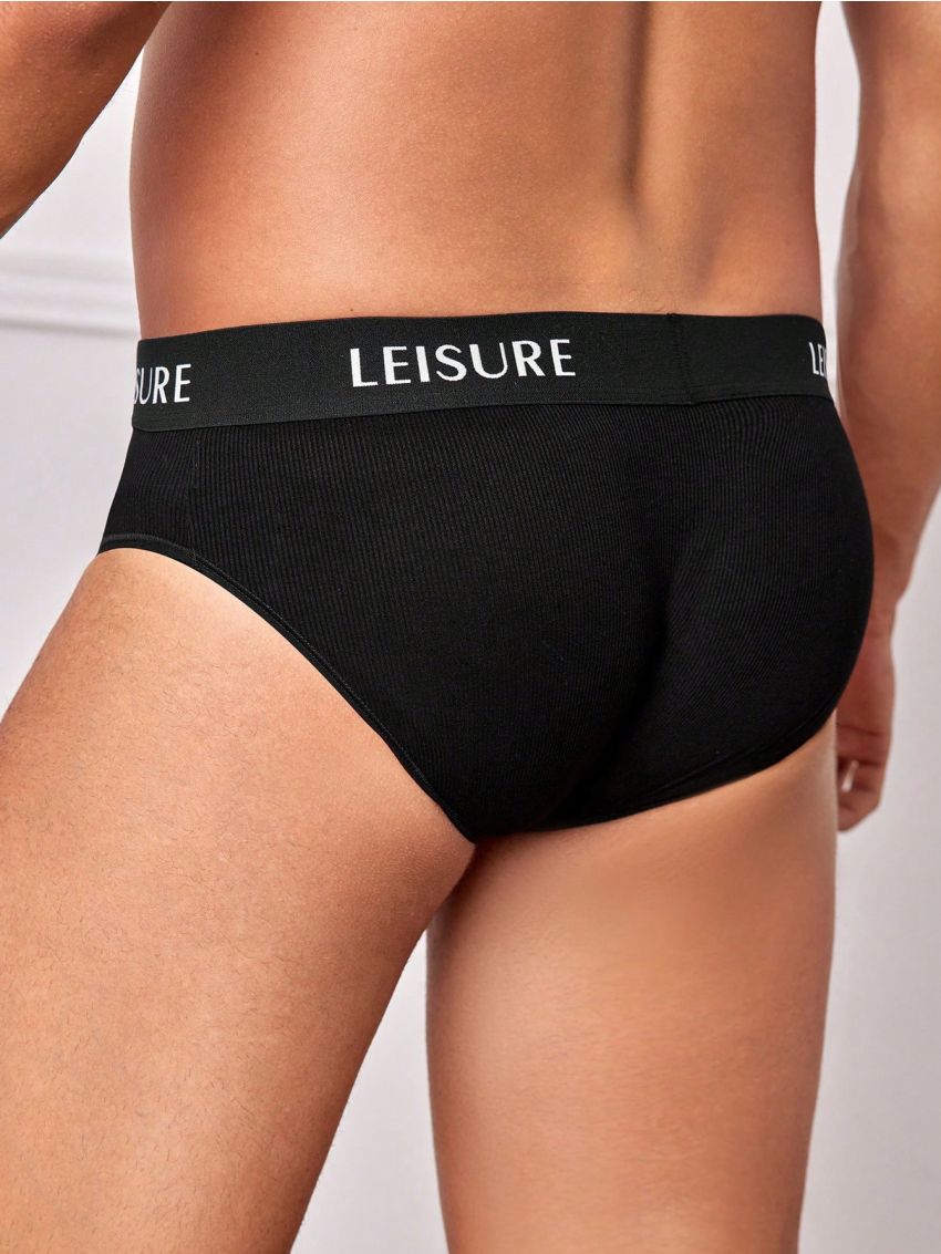 SHEIN Leisure Men's Letter Printed Triangle Briefs