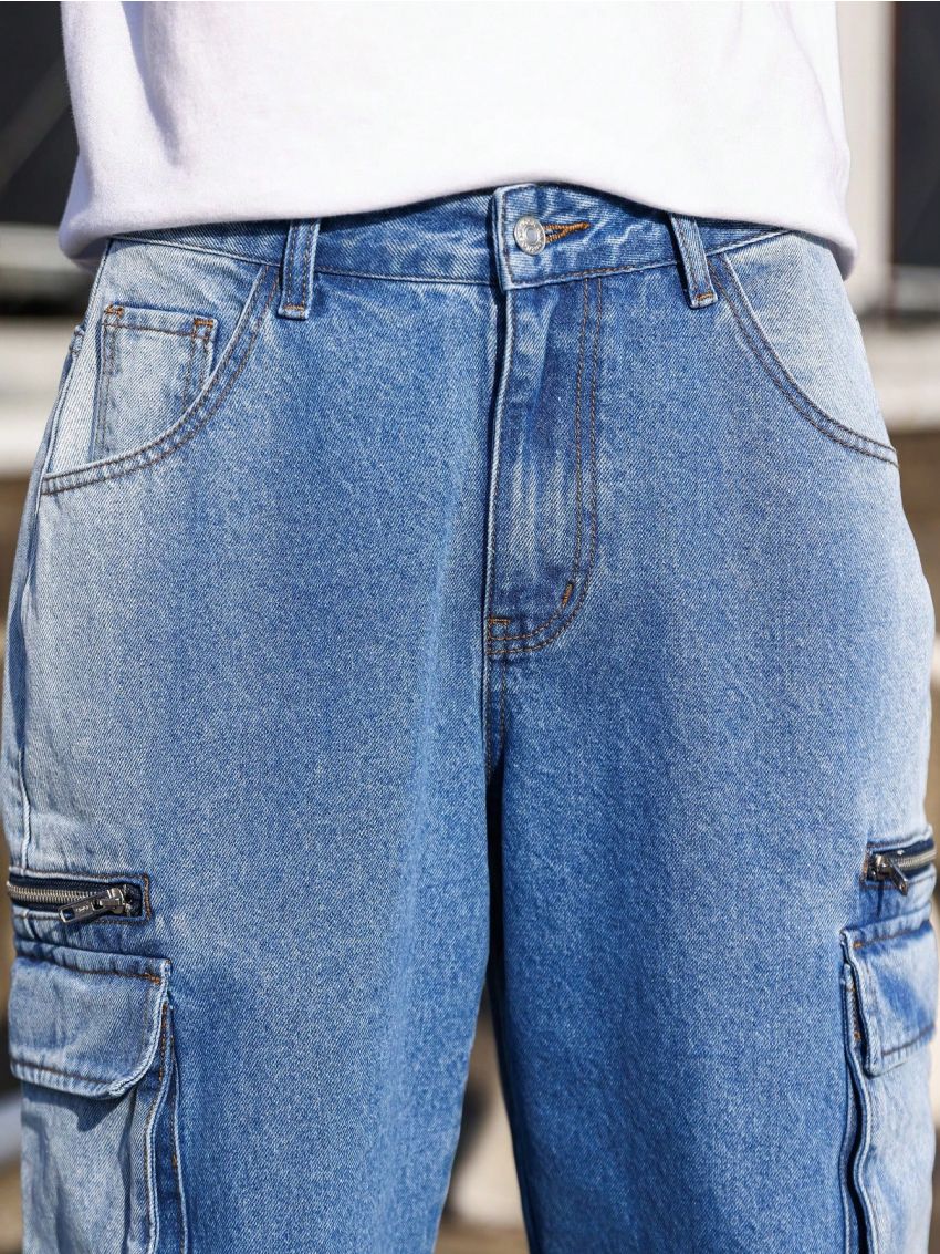 Manfinity EMRG Men's Flip Pocket Straight Leg Jeans