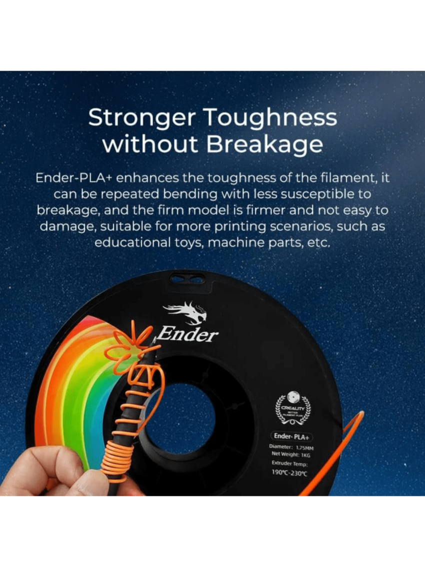 Creality PLA Filament Pro, Hyper PLA High Speed 3D Printer Filament, 1.75mm White Printing Filament, 1kg(2.2lbs)/Spool, Dimensional Accuracy ±0.03mm. Fit Most FDM Printer