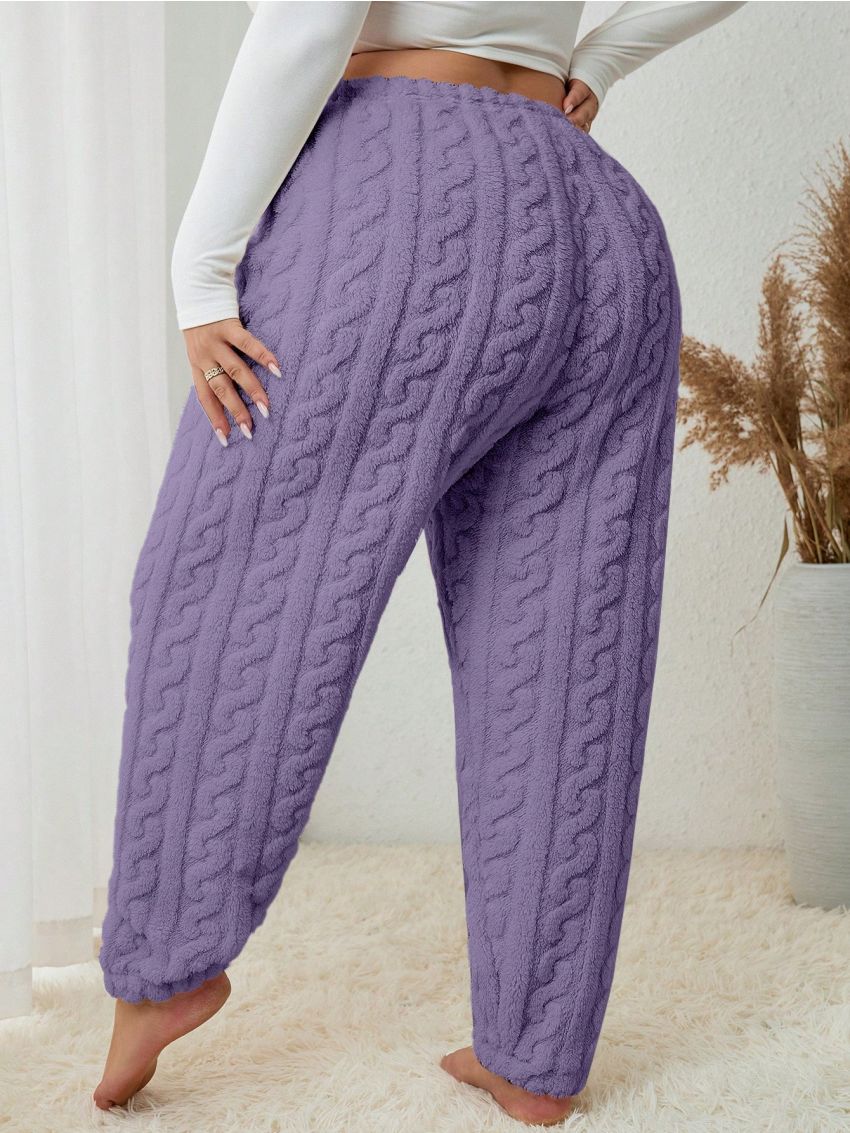Plus Solid Flannelette Sleep Pants