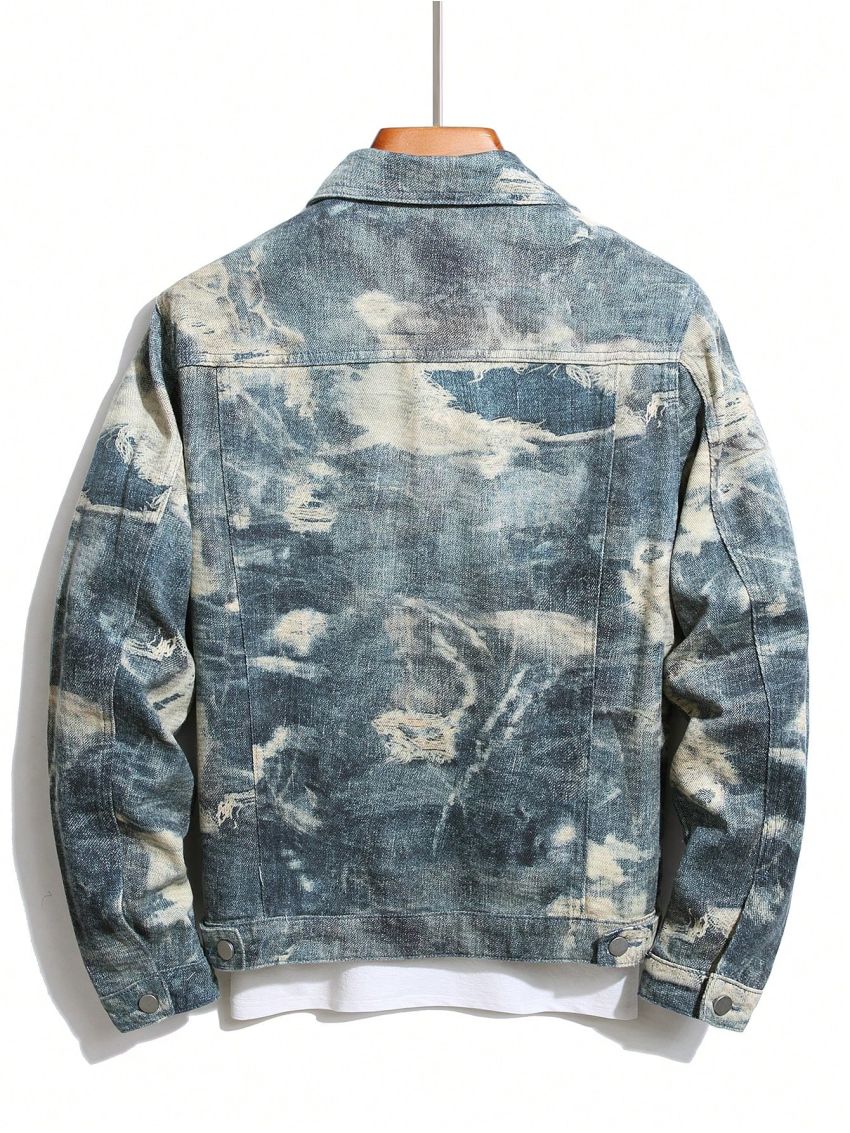 Manfinity EMRG Men's All-over Printed Denim Jacket