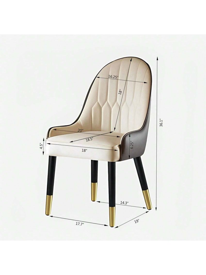 Montary Marble Dining Table with 6 Pcs Chairs, 63