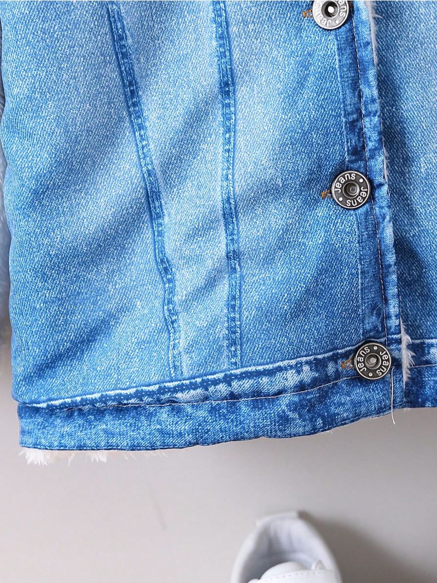 SHEIN Kids SPRTY Boys' (toddler/little Boys') Color Block Fleece Jacket