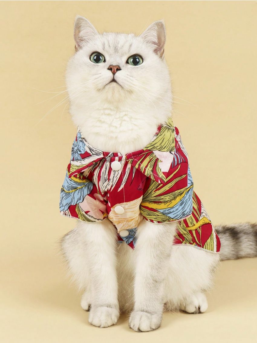 PETSIN 1pc Petsin Holiday Style Red Pet Shirt