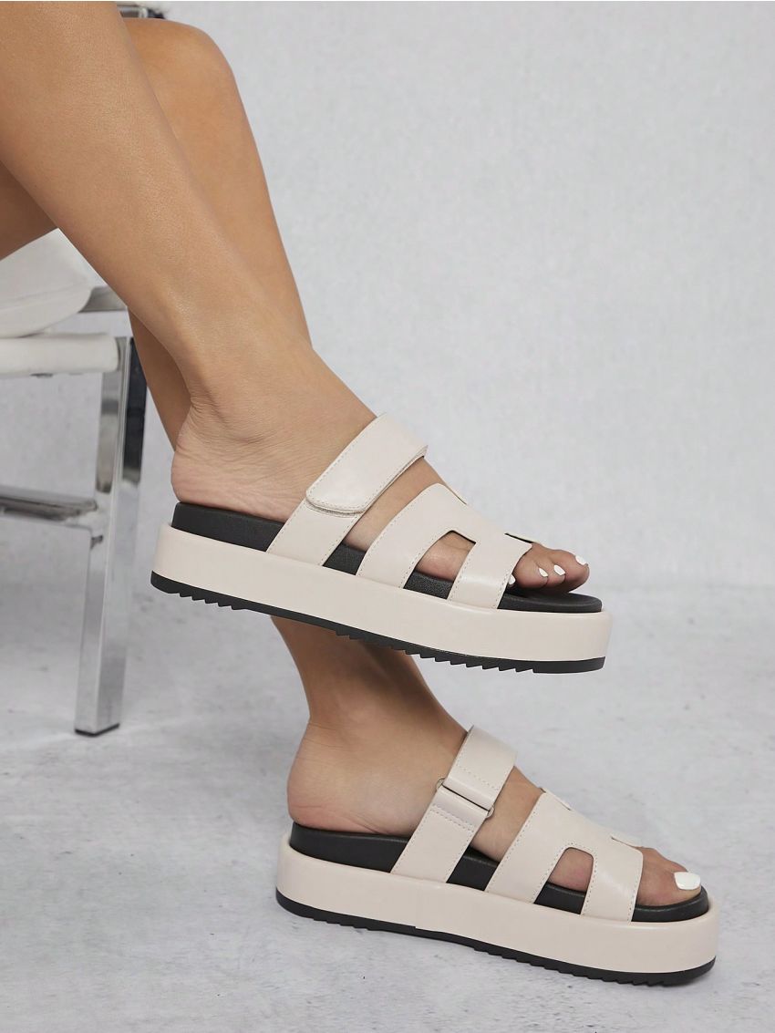 Women's Platform Wedge Sandals With High Heels