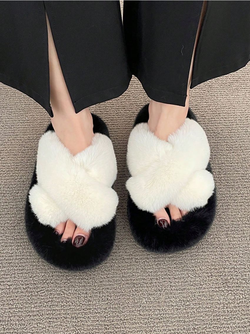 New Winter Women's Outdoor Thick-soled Home Slippers, Soft And Comfortable Casual Daily Wear Shoes