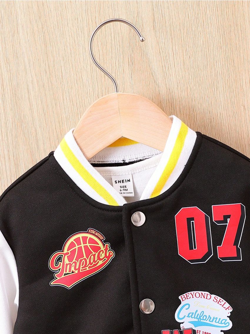 Baby Basketball Number Pattern Sport Jacket