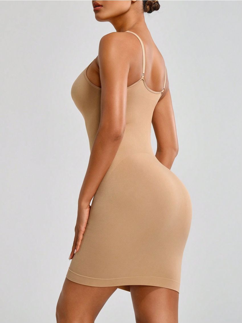 Ladies' Solid Color Bodycon Cami Dress