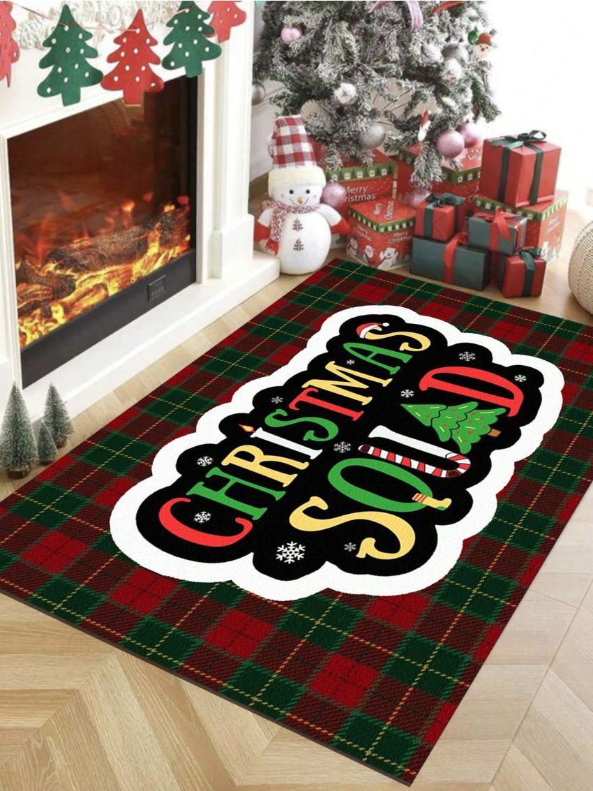 SHEIN Christmas Themed Living Room And Kitchen Area Rug