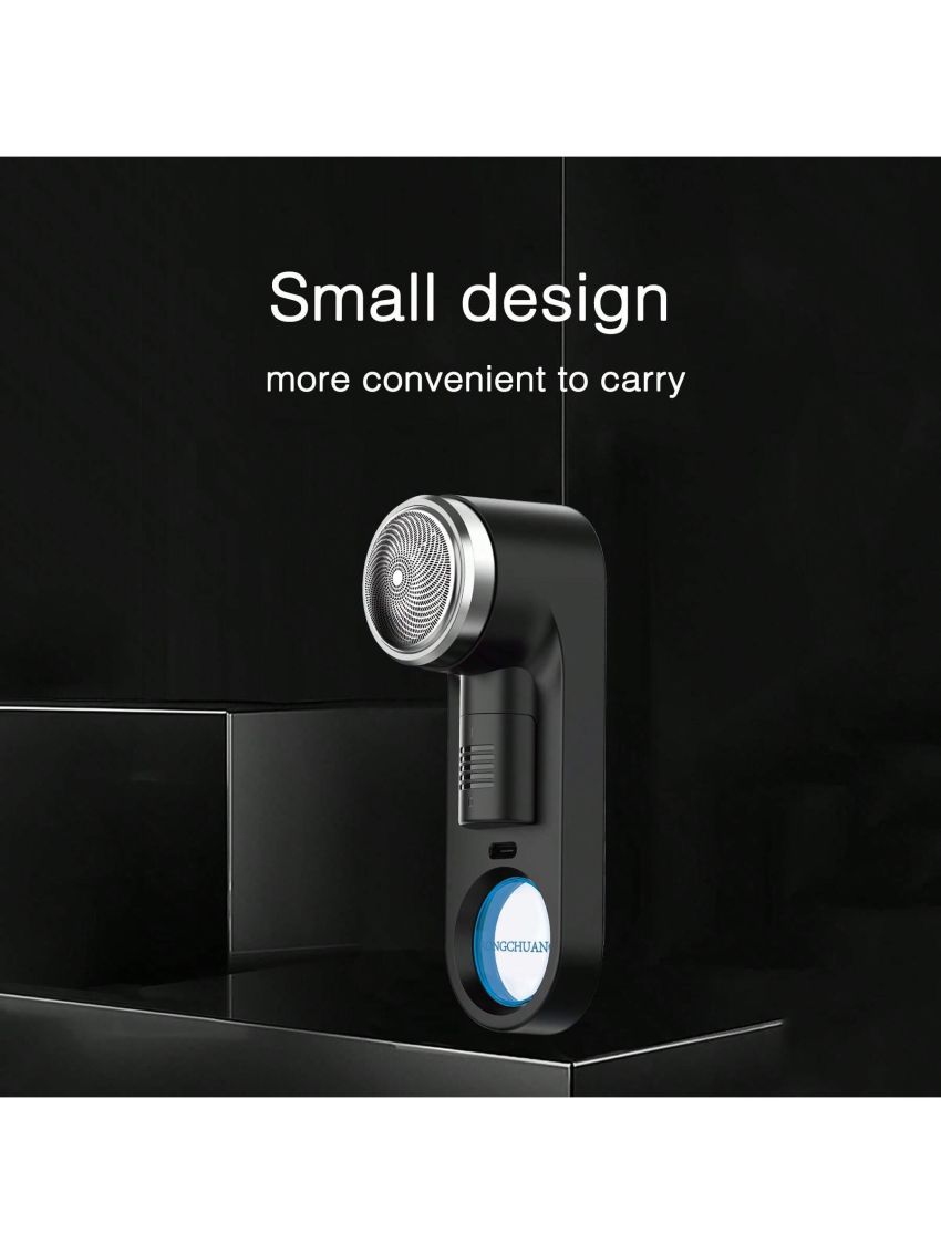 Electric Razor for Men Mini Size Pocket Portable Shaver Wet and Dry With Mirror Men's Razor USB Rechargeable Shaver Charging Easy One-Button Use Suitable for Home,Car,Travel