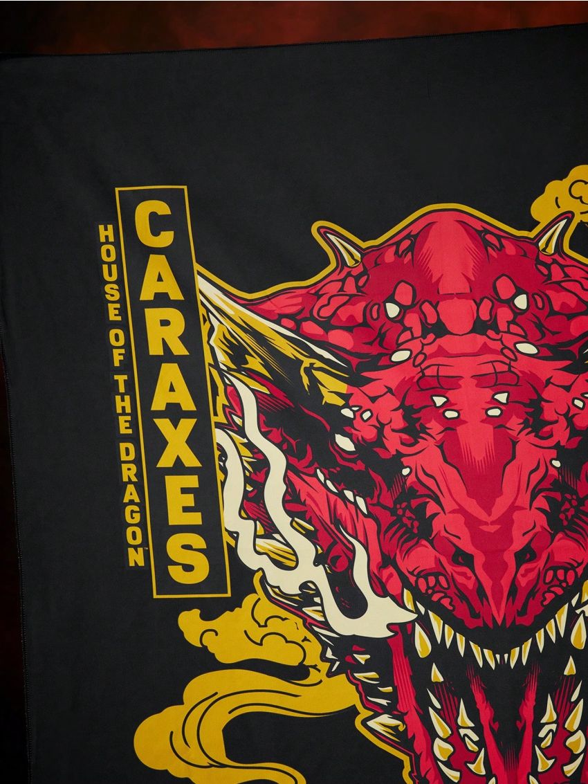 HOUSE OF THE DRAGON X SHEIN Black Dragon Patterned Tapestry