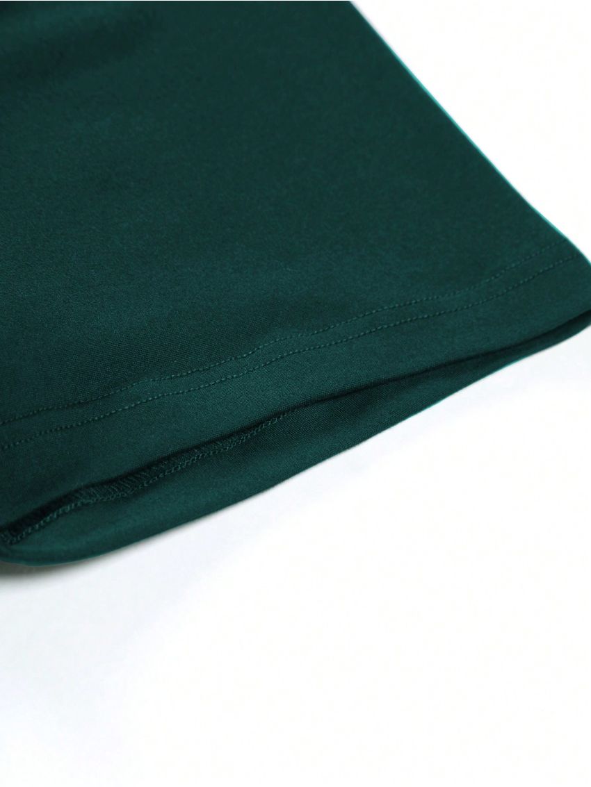 Manfinity Homme Men's Plus Size Printed T-Shirt And Shorts Set With Numbers And Letters Design