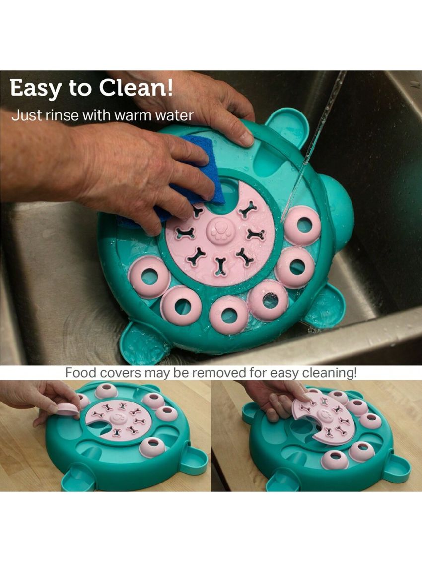 Dog Puzzle Toys Slow Feeders, Tortoise Pet Toy for IQ Training, Relieves Anxiety and Stress, Educational Game Toy for Pup