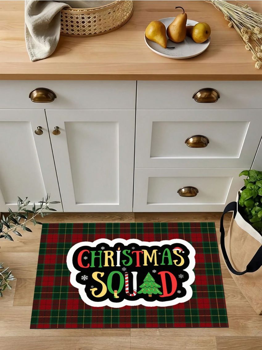 SHEIN Christmas Themed Living Room And Kitchen Area Rug