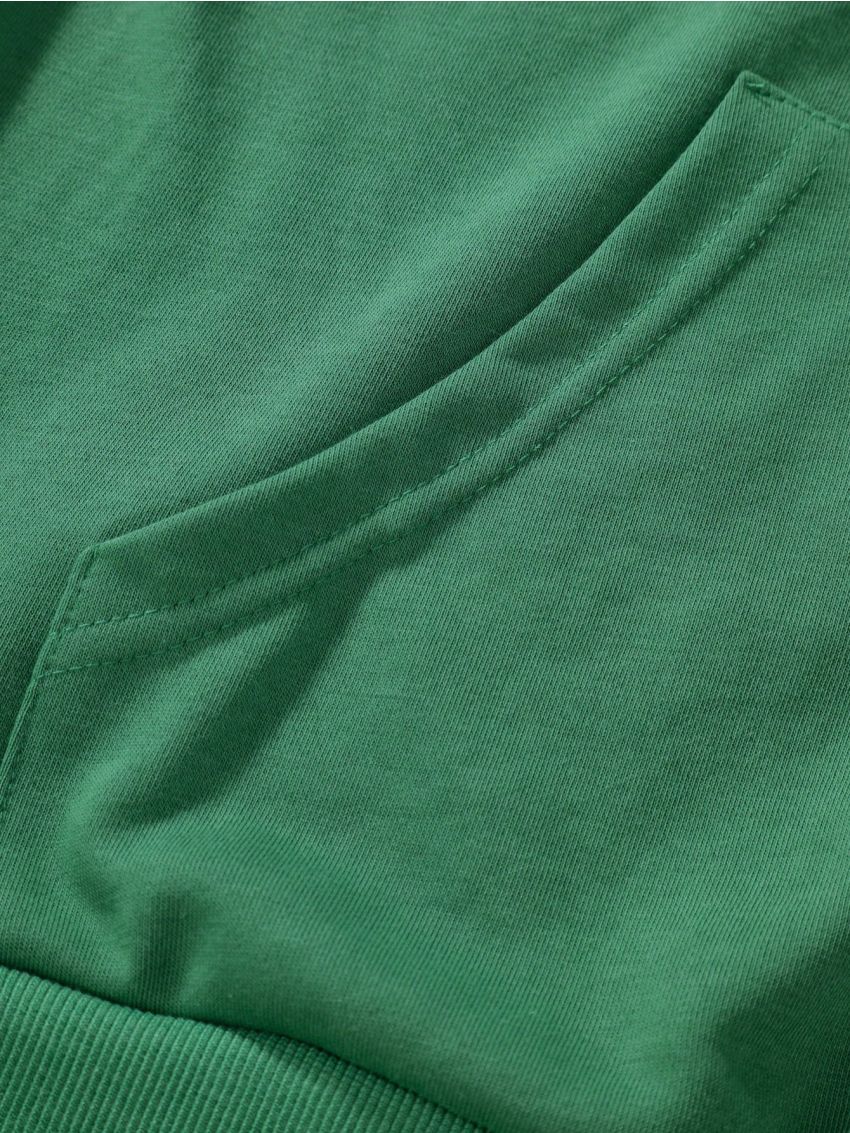 Manfinity Sporsity Men's Printed Kangaroo Pocket Zip Up Hoodie