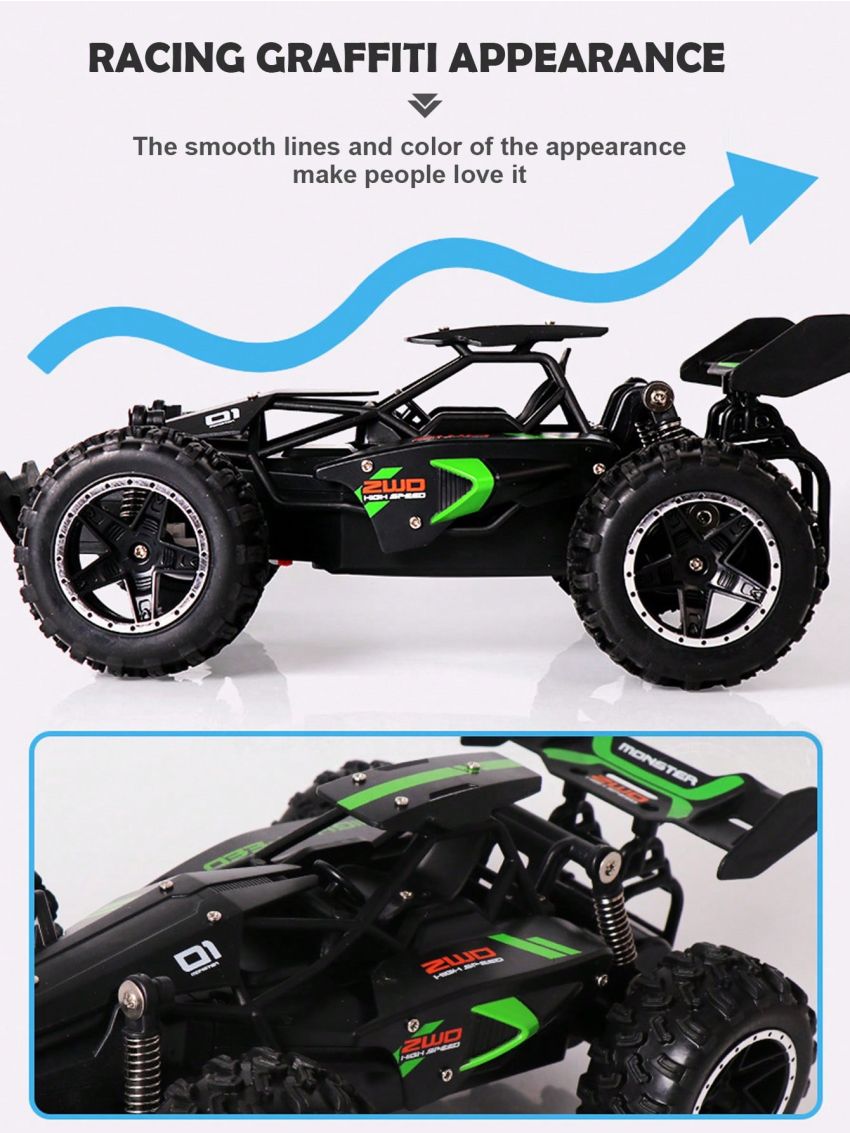 Mini High-speed Offroad Remote Control Car With Drifting Function & Anti-collision Design, Rubber Big Tires, Perfect For Interaction During Summer Vacation