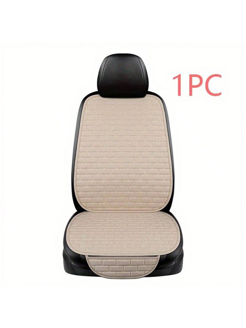 Car Seat Cover Flax Seat Protect Cushion Automobile Backrest Cushion Pad Covers Mat Four Seasons Universal for all seasons
