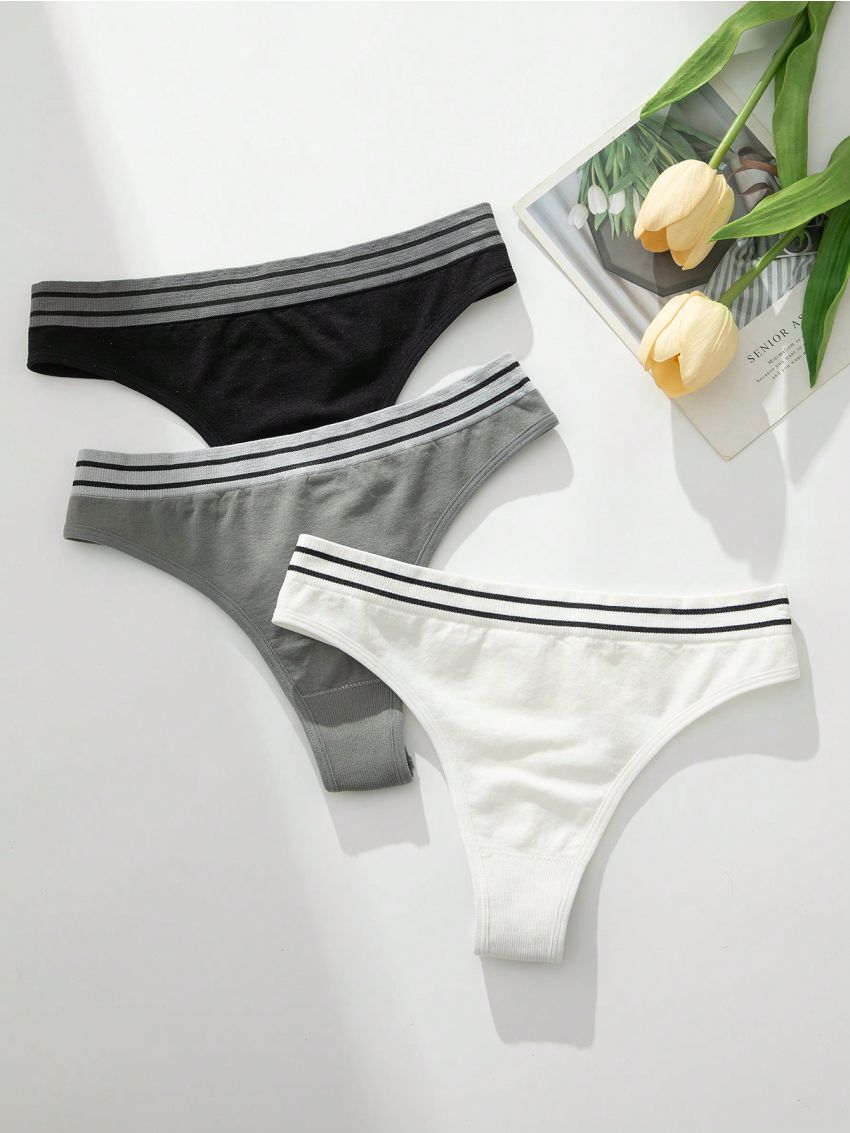 Women's Seamless Thong Panties (3pcs/Set)