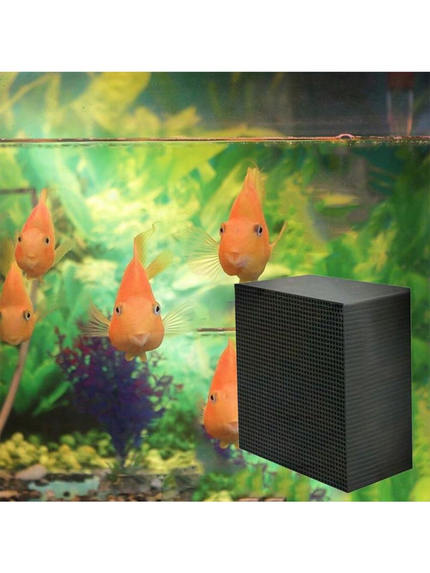 Activated Carbon Aquarium Filter, Cube Honeycomb Structure Charcoal Deodorant Fish Tank Water Purifier Activated Charcoal Cubes for Pools Water Purification