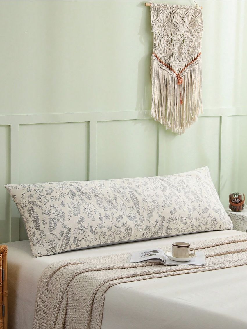 1pc Printed Polyester Water Washable Long Pillow