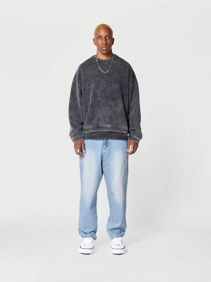 SUMWON Straight Fit 5 Pocket Jean