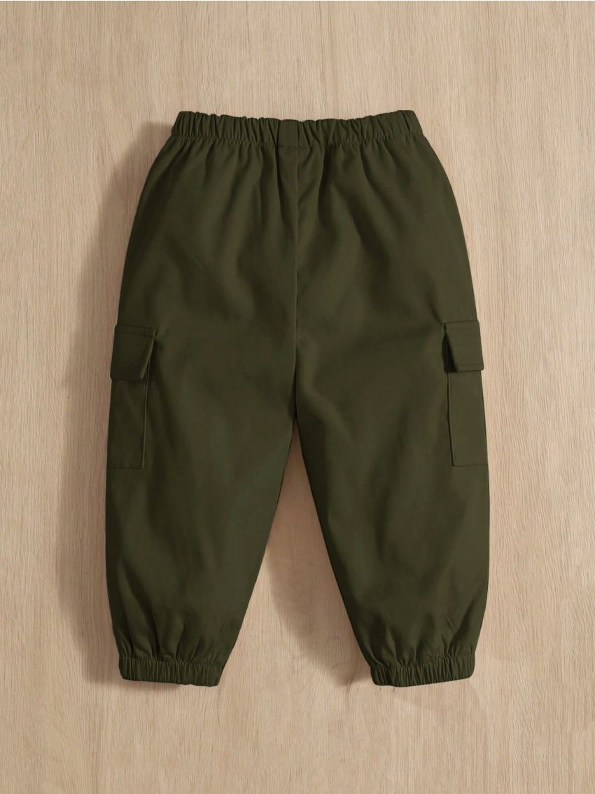 SHEIN Baby Boy Casual Dual Pocket Work Pants