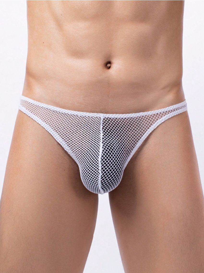 Men's Solid Color Fishing Net Triangle Shorts