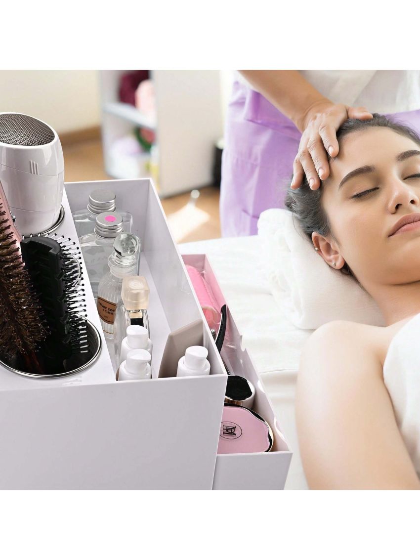 Hair Tool Organizer Wall Mount,Organize Your Hair Tools with 3 Removable Cups,Versatile Storage Space for Home Bathroom, Hair Salon, Beauty Center