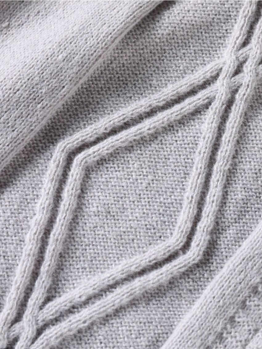 Men's Color Block Zipper Cardigan