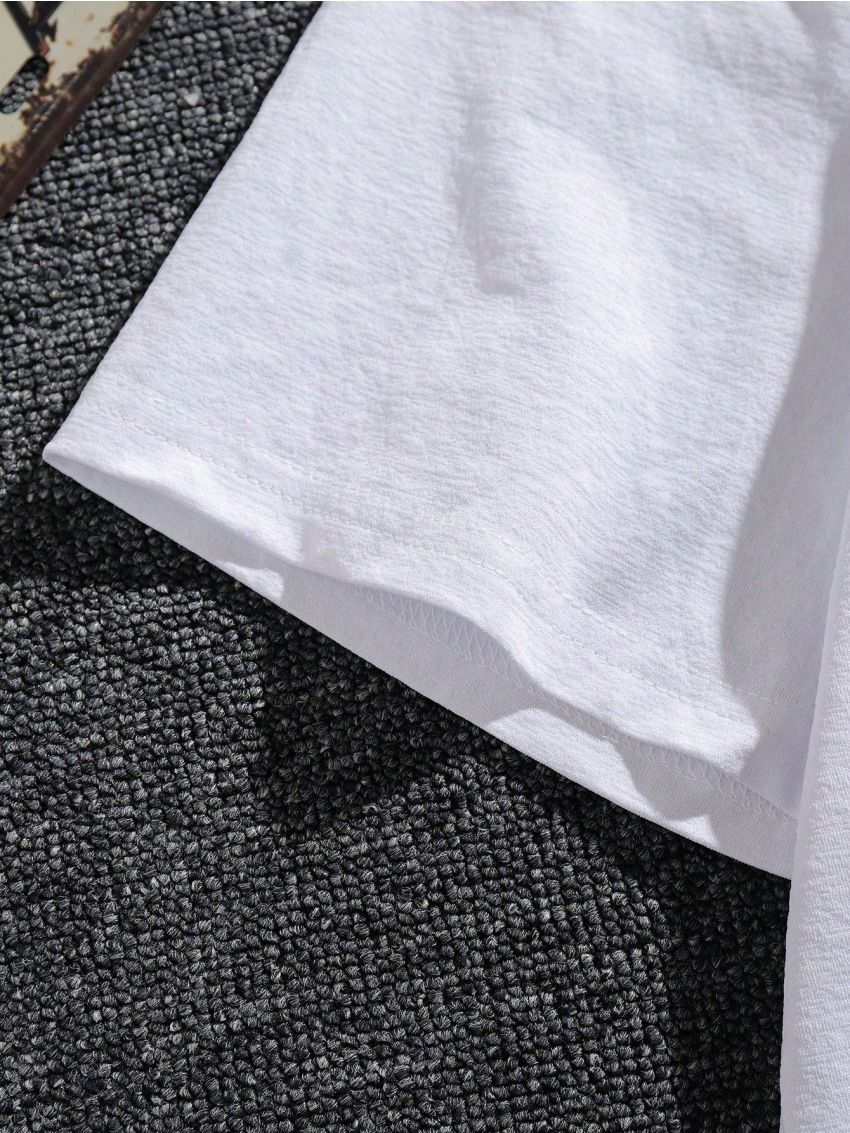 Manfinity Men'S Plus Size Slogan Printed T-Shirt