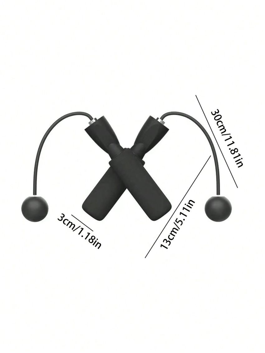 1pc Cordless Jump Rope With Small Ball, Easily Adjustable, Convenient To Carry, Great For Fitness