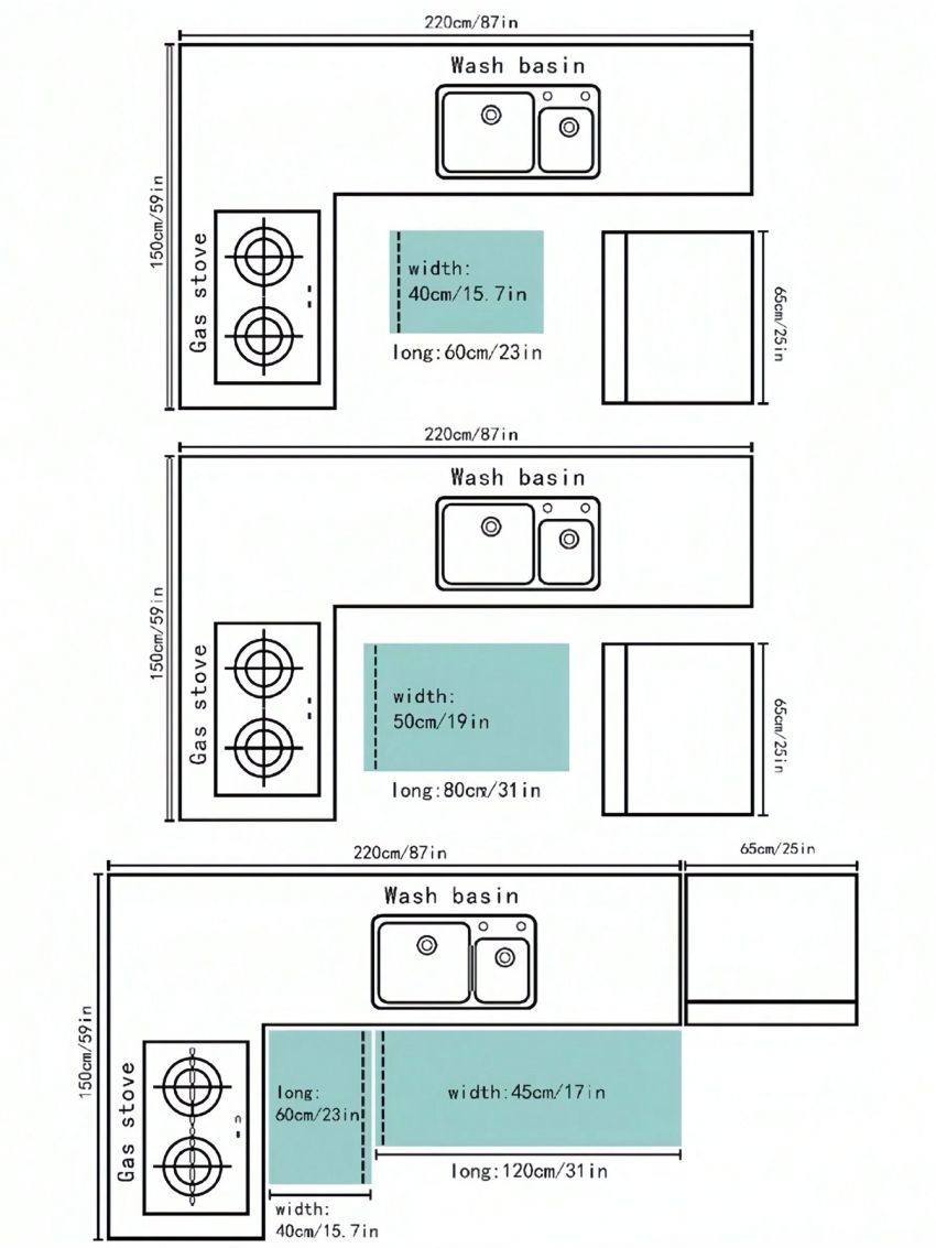 SHEIN Christmas Style Waterproof Anti-slip Living Room And Kitchen Area Carpet/rug