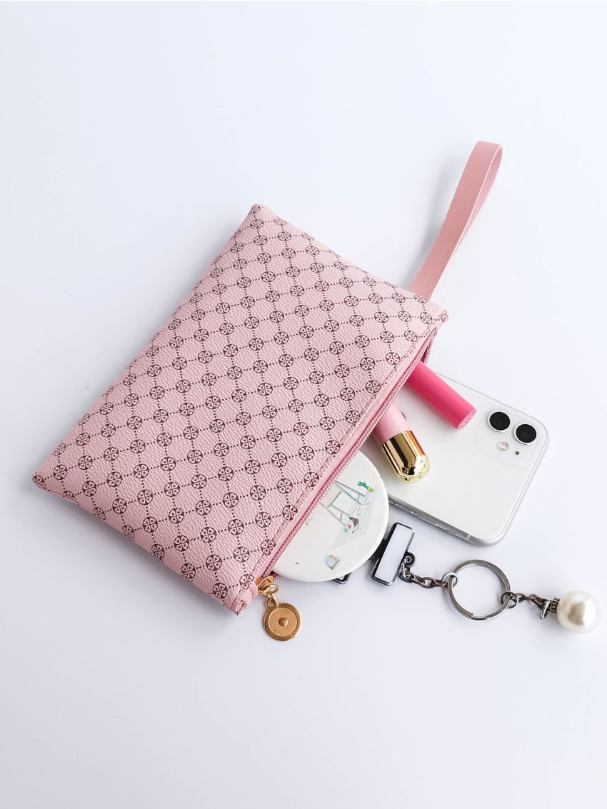 Mini Graphic Print Clutch Bag