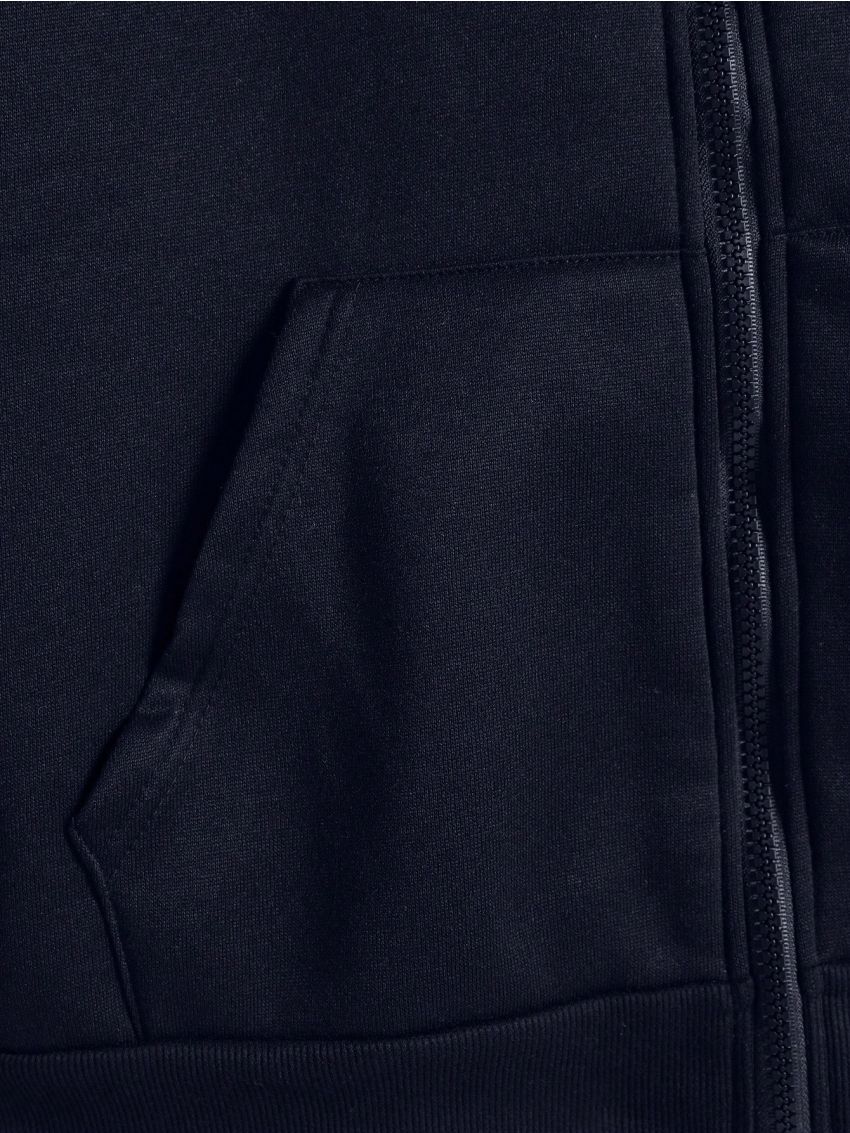 Men's Color Block Zip Up Hoodie With Drawstring