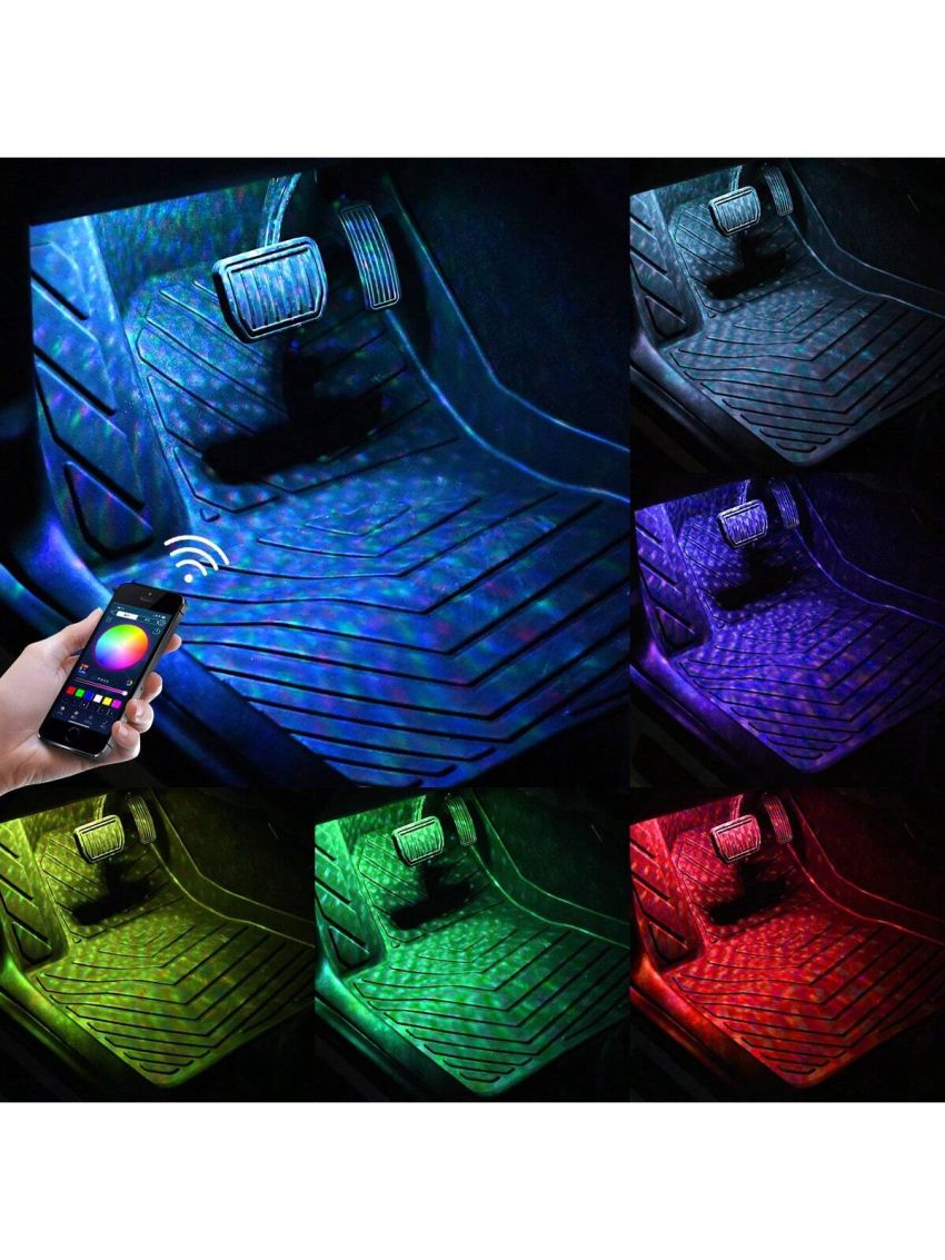 1pc Usb Multifunctional Car Interior Starry Sky Atmosphere Light (app Version)