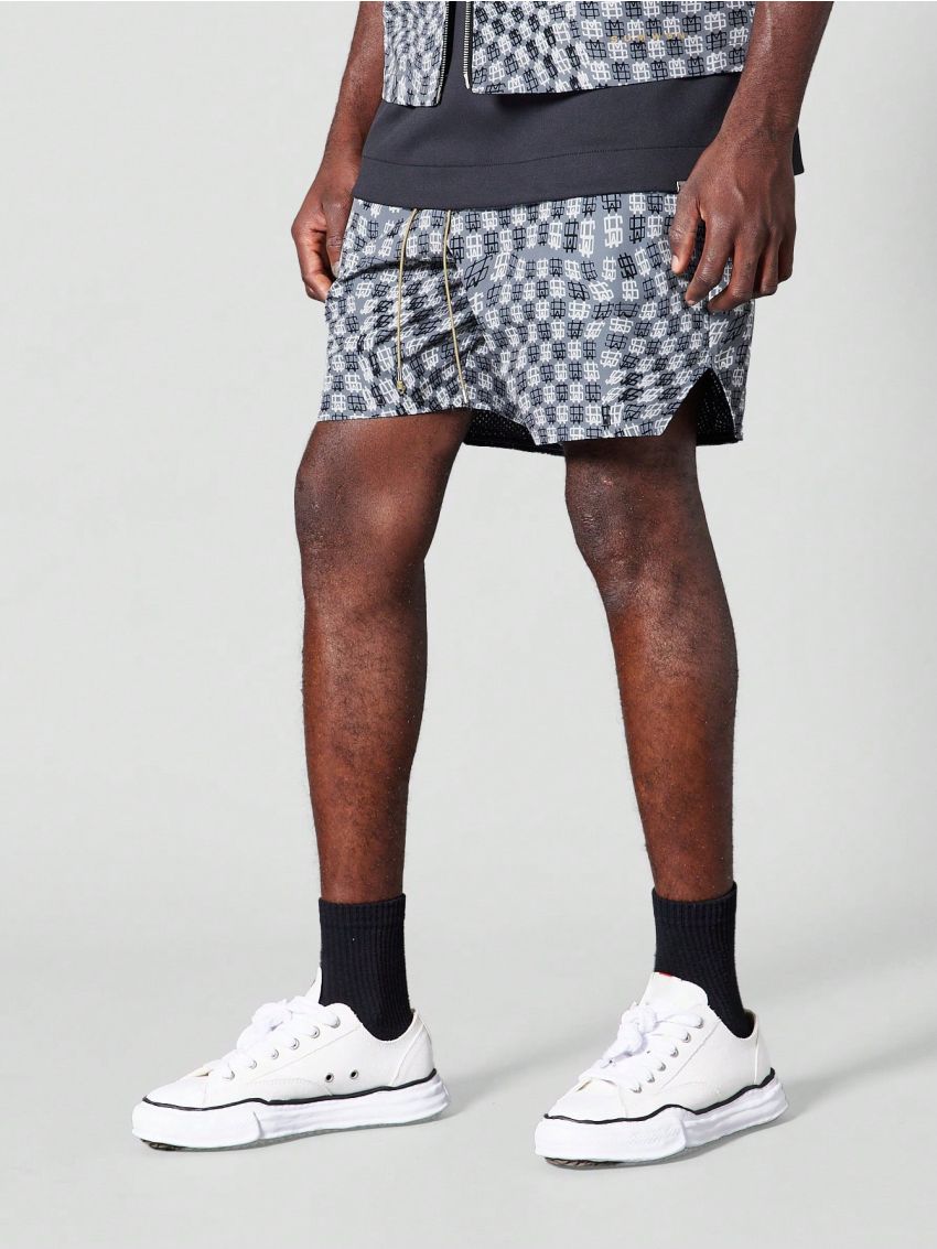 SUMWON Nylon Shorts With All Over Print