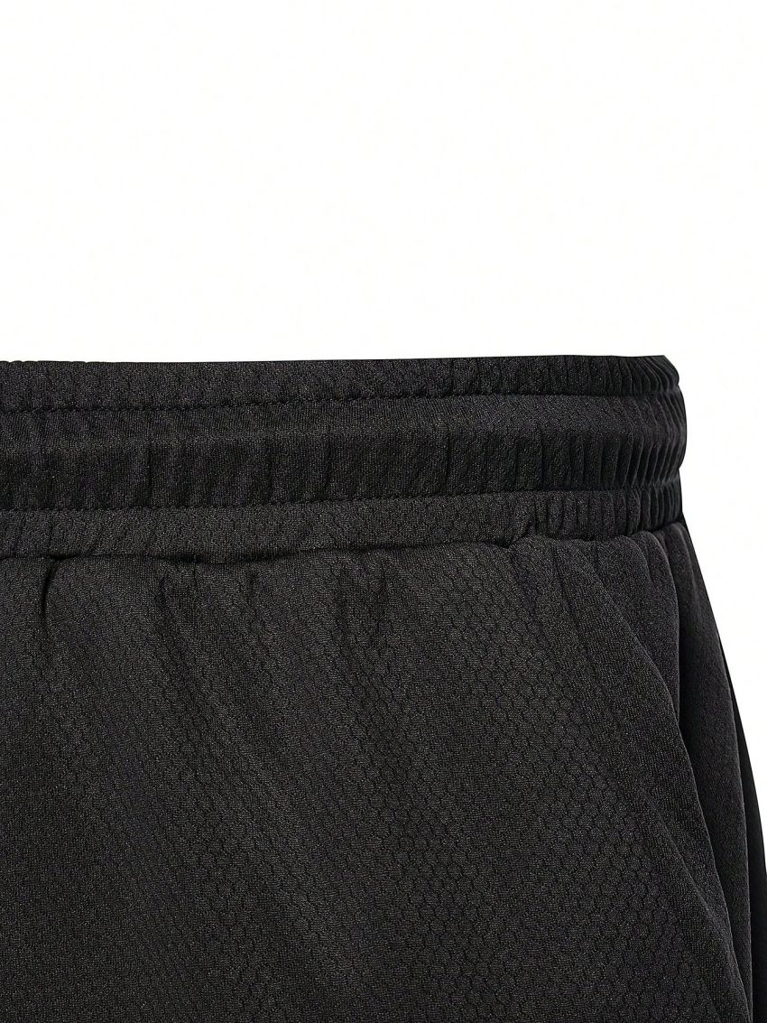 SHEIN Boxing Men's Letter Print Drawstring Waist Sports Shorts