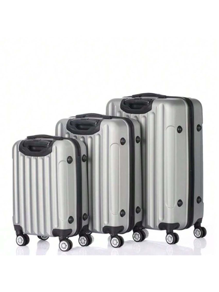 3 Piece Set Luggage Suitcase, Hard Shell Carry-On Luggage with TSA Lock, Multifunctional 3-in-1 Storage Suitcase for Traveling