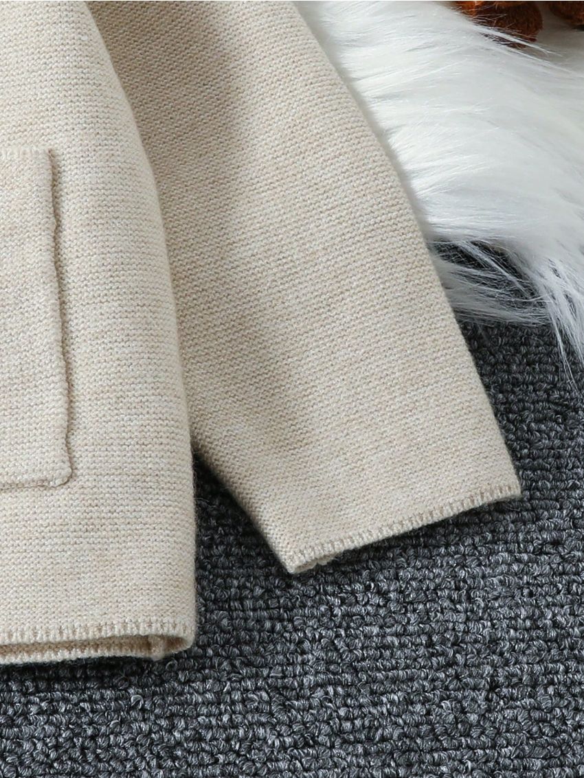 Infant Boys' Cute Dinosaur Pattern Cardigan With Double Pockets