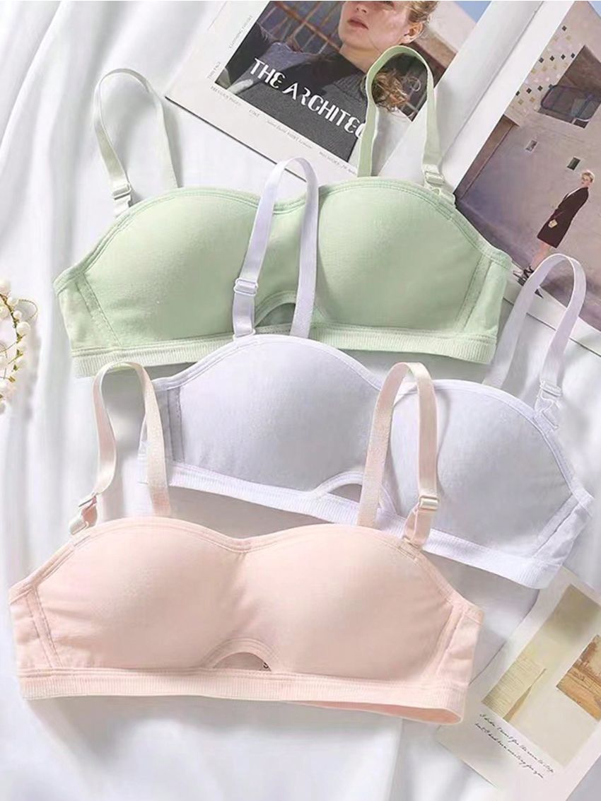 Summer Refreshing Hollow Out Wireless Push Up Bra For Girls
