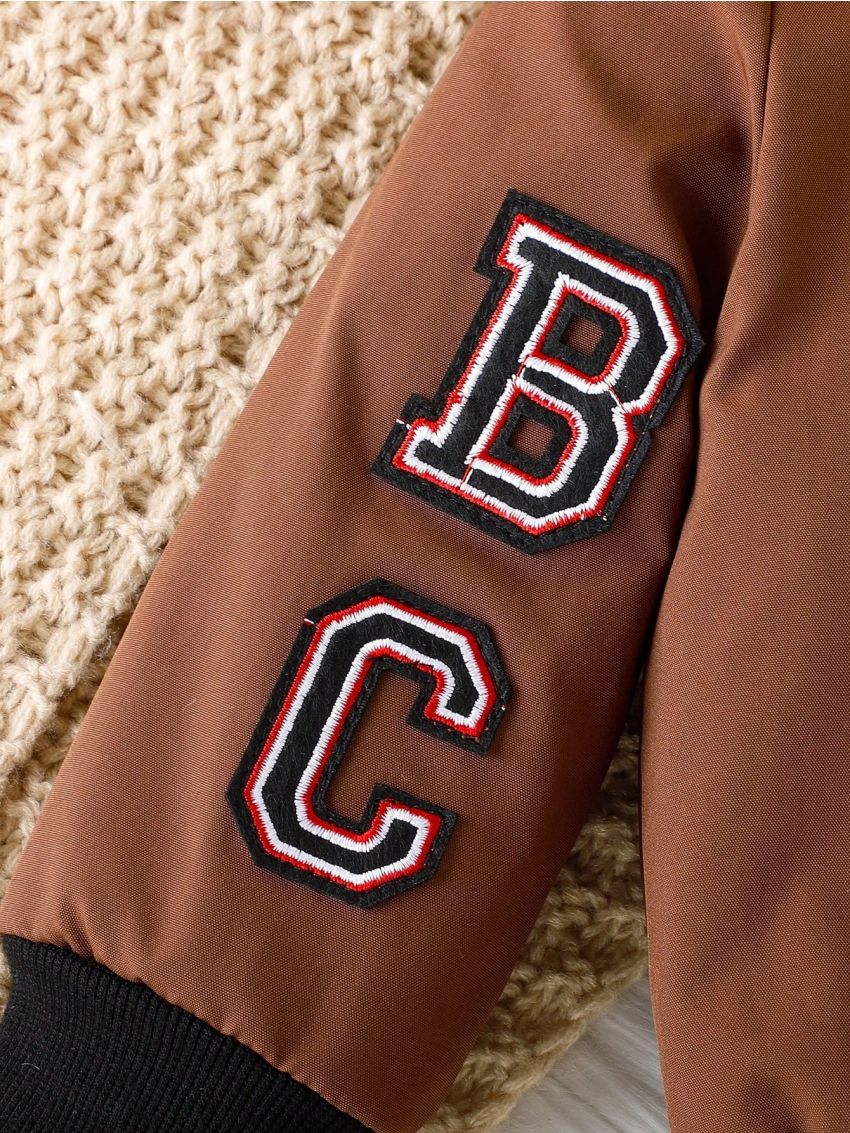 Baby Boys' Camo Detail Zip-up Flight Jacket