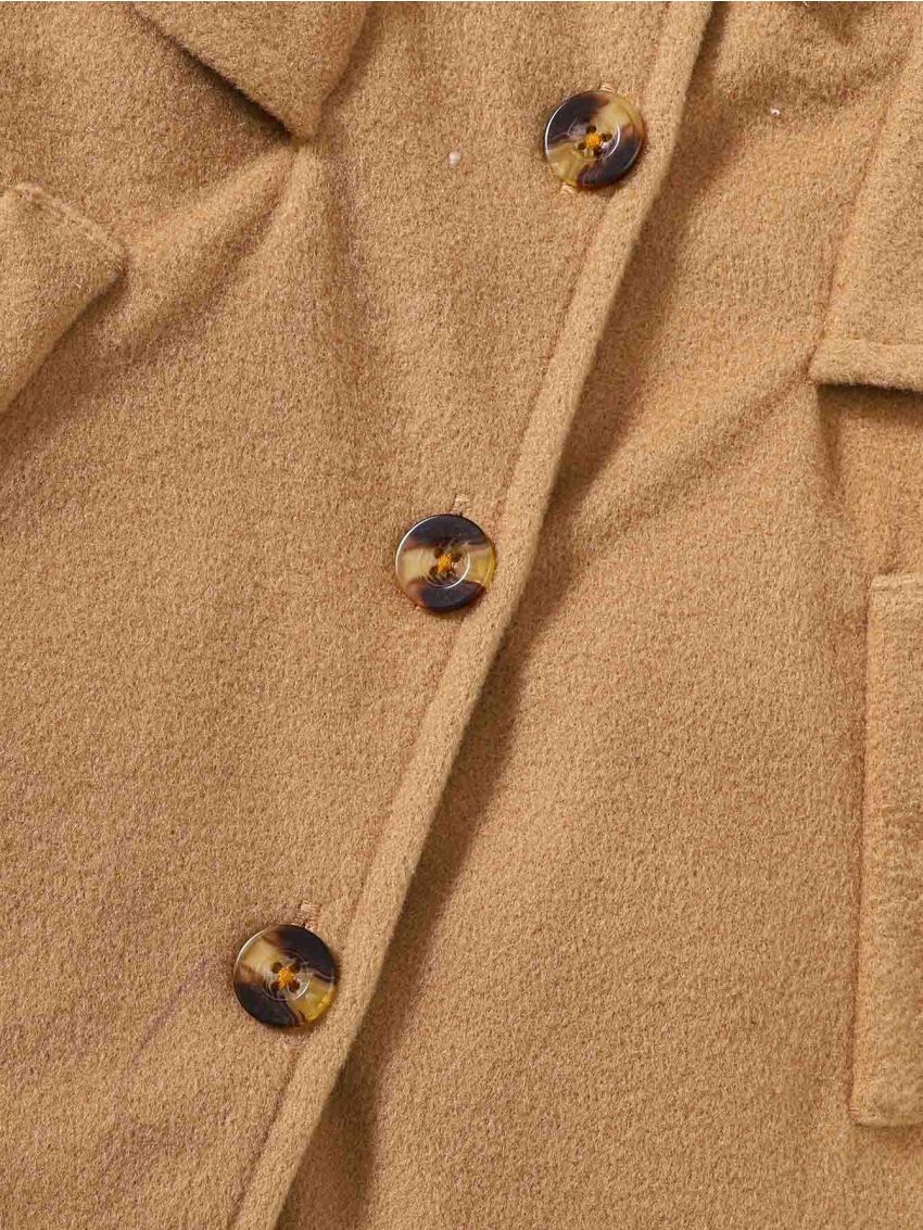 Infant Girls' Unique Lace & Bowknot Detail Wool Coat