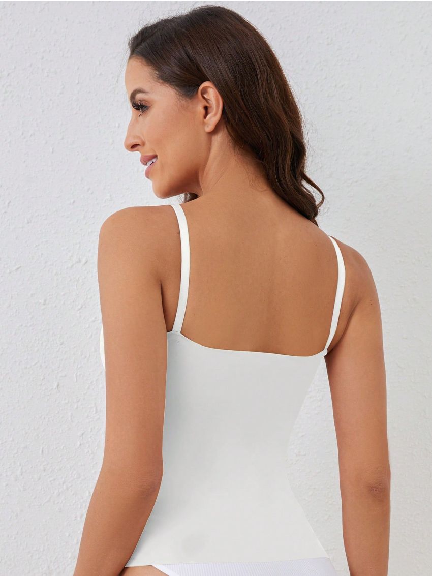 Ladies' Solid Color Removable Padded Camisole Tank Top