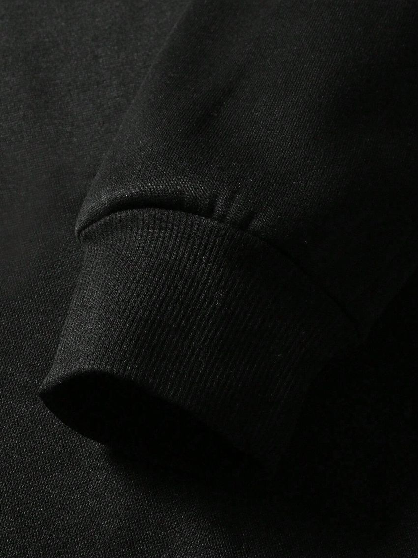 Manfinity Homme Men's Loose Fit Hooded Sweatshirt With Slogan Print