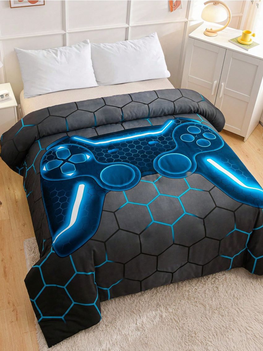 Gamepad Print Duvet Cover Without Filler